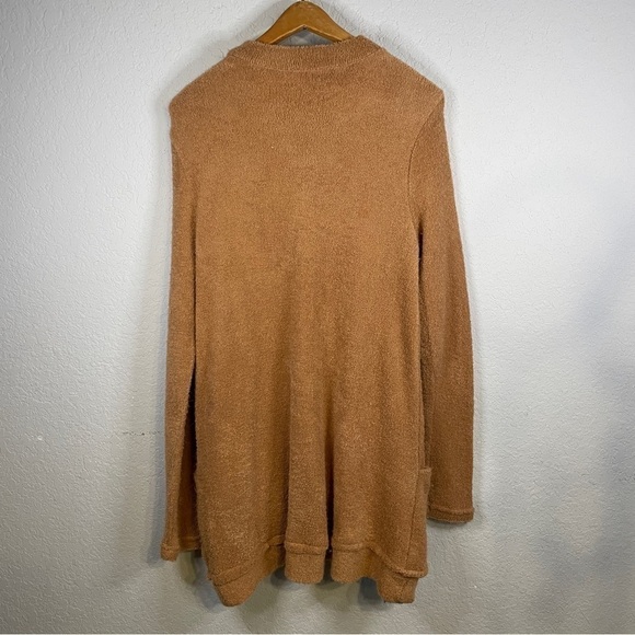 ANTHROPOLOGIE Doe and Rae Women's Terry Sweater Teddy Bear Rust Brown Size Large - Picture 2 of 11